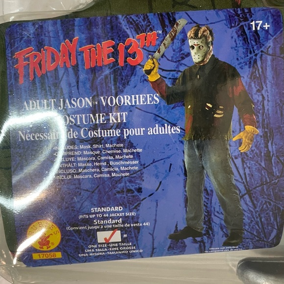 Friday the 13th Adult Jason Voorhees Costume  Kit - BNWT - Picture 1 of 10